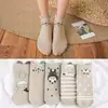 Calcetines de algodón para mujer de verano estilo barco oferta especial calcetines de mujer de dibujos animados japoneses estilo universitario calcetines lindos combinan con todo orejas tridimensionales patrón estilo coreano