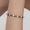 Colar Pulseira Popular de Pedras Olho de Tigre Maillard para Outono e Inverno Corrente de Clavícula Versátil de Luxo Leve Retro Empilhamento