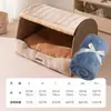 Casa Calentada para Perros para Otoño e Invierno, Casa Cálida Cerrada Tipo Cajón para Perros Medianos y Grandes, Casa para Golden Retriever, Shiba Inu, Casa Grande para Mascotas
