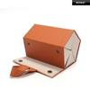 Caja de Almacenamiento para Gafas Multienlace de 5 Compartimentos Gafas de Sol Multicuadrícula Forrada Roja y Negra Caja Plegable para Gafas Caja para Gafas de Joyería