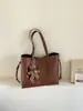 Bolsa Grande Capacidade Feminina 2026 Novo Estilo Coreano Retro Versátil Bolsa Tote Moda Casual de Mão Ombro Bolsa para o Dia a Dia