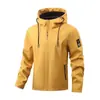 Suministro exclusivo transfronterizo de chaquetas para hombre talla europea, prendas de abrigo para primavera y otoño, chaquetas casuales con capucha para exteriores para hombre, venta al por mayor de fabricante