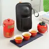 Conjunto de Chá Moderno e Simples de Uma Panela e Três Xícaras para Exterior Conjunto de Chá Portátil para Viagem Armazenamento Presente Corporativo Conjunto Rápido de Xícaras de Chá