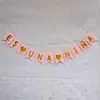 Bandeira de Letras Aniversário de Bebê é uma menina/menino Chá de Bebê Faixa de Letras Decoração de Festa