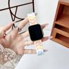 Adecuado para Correa de Apple Watch Correa Apple Arcoíris de Tres Cuentas Hebilla Mariposa Apple S10 Correa Colorida de Tres Filas