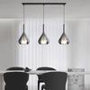 Lámpara de araña de diseño minimalista italiano, moderna y minimalista, para comedor, sala de estar, bar, cafetería, dormitorio, mesita de noche, lámpara de araña de cristal.