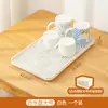 Bainabang Taza de Té de Primera Taza Taza de Vidrio Taza de Almacenamiento Gabinete Estante de Almacenamiento de Tazas a Prueba de Polvo Estante para Tazas