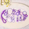 Conjunto completo de componentes para chaveiro DIY para arte com miçangas, um ótimo valor e sortimento misto esteticamente agradável de pingentes para mulheres, perfeito para decorar mochilas e chaves