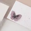 Parche Bordado de Mariposa de Organza de 5 cm Tul Mariposa Artificial Pasador de Pelo DIY Tocado Parche de Tela Decoración para Ropa de Niños Zapatos y Calcetines