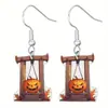 Brincos Pendentes Acrílicos de Halloween Casuais e para Fantasias de Festa Compatíveis com Todas as Estações Vários Charms com Tema de Halloween