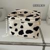 Estilo Ins Bolsa de Cosméticos Plegable Personalizada Gran Capacidad Patrón de Vaca Nailon Impermeable Bolso de Hombro Fabricante Bolsas de Cosméticos Personalizadas