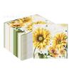 Toalha de papel quadrada de girassol ZJ048, toalha de papel para festa, decoração de mesa, pintura a óleo para festa, toalha de papel descartável de girassol