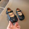 Zapatos Nuevos de Primavera y Otoño para Niñas 2025 Estilo Coreano Lazo Zapatos para Niños Suela Blanda Zapatos de Princesa para Niñita Transfronterizo