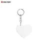 Venta Caliente Transfronteriza Lámina de Aluminio Transferencia de Calor Llavero Metálico de Aluminio en Blanco Llavero de Aluminio para Sublimación Doble Cara DIY