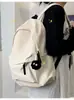 Mochila Estilo Japonés Estilo Sin Imprimir para Estudiantes Universitarias Estilo Coreano Ins Gran Capacidad Mochila Color Sólido para Estudiantes de Secundaria Mochila
