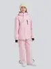 Conjunto de Traje de Esquí Kuangjian para Niños y Niñas, Impermeable y Cálido de Invierno para Exteriores, Espesado, Ropa para Snowboard y Esquí