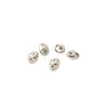 Alta seguridad Chapado en cobre Oro de 14K Nariz de cerdo Separadores de doble fila Pulsera de perlas hecha a mano para DIY Material separador de doble agujero
