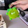 Bonito Rex Rabbit Fur Pequeno Bola de Carvão Bolsa Pingente Mochila Escolar Pelúcia Boneca Feia Pingente Boneca Carro Chaveiro