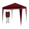 Carpa Publicitaria de 3*3m para Montaje de Puesto Exterior, Sombrilla Plegable, Toldo de Cuatro Esquinas Retráctil, Refugio contra la Lluvia, Sombrilla Grande