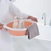 Lavabo Plegable Hogareño Tamaño Grande Espesado Portátil Dormitorio de Estudiantes Lavadero de Pared Viaje Cubeta de Plástico
