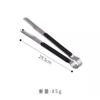 Pinza para barbacoa de estilo coreano, pinza para barbacoa de acero inoxidable, pinza para carne, pinza para barbacoa de buffet, pinza extendida para alimentos de cocina comercial