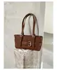 Bolso de Axila Estilo Motociclista Nicho Coreano para Mujer Nuevo Otoño/Invierno Retro Casual Bolso de Hombro Bolso de Mano Simple para el Viaje