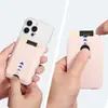 Portatarjetas magnéticas populares transfronterizos para teléfonos móviles, estilo de negocios simple, diseño abierto, funda para tarjetas de cuero PU con imán fuerte Magsafe