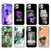 16 Funda de Teléfono Caricatura Trendy de David 17 Adecuada para Apple 14 Pro Max Funda 15 Cobertura Total Mate Suave Funda 13