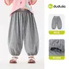 Ropa Infantil Familia Dudu Pantalones Repelentes de Mosquitos para Niñas Ropa de Verano Pantalones para Niñas Estilo Delgado de Verano Pantalones Casuales para Bebés Repelente Físico de Mosquitos