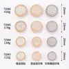 Botones de Perla con Múltiples Diamantes, Botones Metálicos para Abrigos de Lana, Botones para Trajes y Ropa Formal, Accesorios para Prendas Jinda