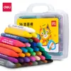 Pasteles al Óleo Deli en Caja de PP para Pintura Infantil, Lápices de Dibujo para Jardín de Infancia, Crayones para Arte Graffiti, Materiales de Papelería al por Mayor