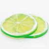 56mm PVC naranja DIY simulación comida juego pegamento de crema funda de teléfono móvil pendientes accesorios hechos a mano