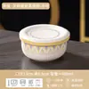 Plato para Dumplings de Cerámica Lowe Jingdezhen, Plato para Escurrir y Cocinar al Vapor Dumplings, Nuevo Modelo 2026 Plato para Frutas, Plato Redondo de Doble Capa con Drenaje