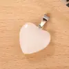 Colgante de Cristal Popular Transfronterizo Corazón de Amor Accesorios para Joyería DIY Collar de Corazón de Vidrio de Colores Colgante de Llave