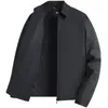 Ropa de abrigo Padre de mediana edad Estilo Primavera y Otoño Chaqueta Casual de Negocios Top para Hombre Chaqueta de Solapa de Primavera para Hombre