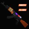 Pistola de Juguete Eléctrica Artificial Ak Voice Gun Modelo de Arma de Asalto Actividad Pequeños Regalos Juguetes para Niños y Niñas Venta al Por Mayor