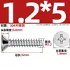 Tornillos Autorroscantes de Acero Inoxidable 304 Cabeza Avellanada Cruzada Kb Cola Plana Tornillos de Cabeza Plana M1-M5 Tornillos Autorroscantes Pie Plano Tornillos Pequeños