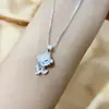 Collar Francés de Plata Estilo Antiguo para Mujer, Set de Colgantes con Cadena Caja para Clavícula, Bolsa de la Suerte, Bolsa de Dinero, Ábaco, Estilo Retro Artístico