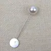 Accesorios para Hacer Joyería DIY, Base de Broche de Alfiler Plano, Alfiler de Perla, Bandeja Plana, Materiales Hechos a Mano, Joyería