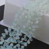 Cuentas Sueltas de Cristal Accesorios para Joyería DIY Cuentas de Vidrio Tallado Forma de Gota de Agua Accesorios para Ropa Color Plateado Agujero Horizontal 5*8mm Gota de Agua