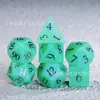Dados de Juego Dungeons & Dragons D20 D6 Color Proteína Verde Fuente Dndrpg Dados Cristalinos Multilado