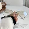 Gafas de Sol Metálicas Estilo Y2K Hot Girls Gotas de Agua Ojo de Gato Moda Femenina Hip Hop Marco Pequeño Protección UV