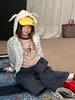 Pantalones YX para niña, colección otoño 2026, pantalones cargo de pierna ancha con bolsillos grandes, largo 9/10, pantalones casuales versátiles para niños, estilo moderno