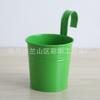 Vaso de Flor Balde Pendurado de Ferro Transfronteiriço Gancho de Metal Vaso de Flor Vaso Pendurado para Casa Varanda Pequeno Balde de Flor Vaso Pendurado Pastoral
