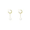 Pendientes Largos de Borla de Perla de Lujo Ligero Retro Diseño de Nicho Dulce Simple Pendientes de Estilo Extranjero Pendientes Pendientes