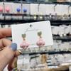 Nuevos Pendientes Lindos de Flores Dulces Pendientes Pequeños Frescos para el Viaje Diario Pendientes con Sentido de Chica Pendientes Versátiles para el Viaje Diario