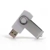 Pen Drive Logotipo Personalizado Leilão Publicidade Exposição Presente Atacado 16g Pen Drive USB Gravado Metal Rotativo 32g Pen Drive