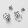 Cobre com anel Heshang cabeça mamilo prego anel rotativo telefone móvel shell boneca orelha pendurada prego decorativo diy jóias acessórios