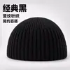 Gorra de melón para hombre gorro de lana cálido a prueba de frío tejido para ciclismo de invierno gorra para calvos de exterior gorra de propietario lisa