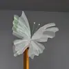 Foto Outdoor Estéreo 3D Flor Grande de Seda Feita à Mão Borboleta Janela de Fotografia Decoração de Quarto de Casamento Fantasia Floral Flor de Gaze